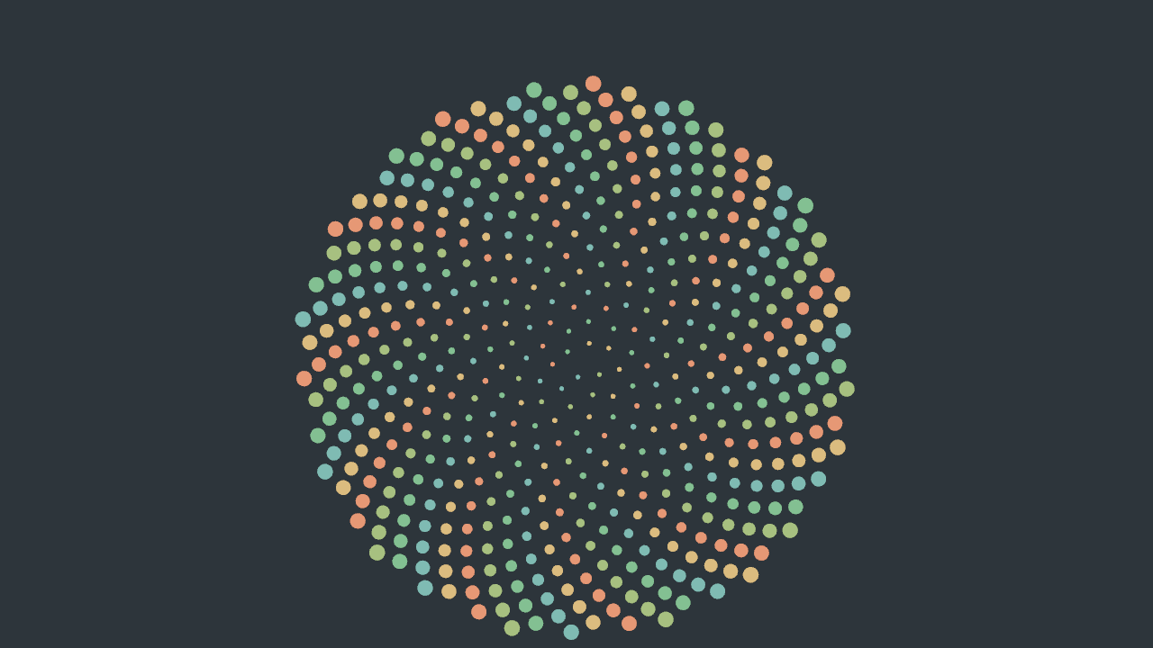 Rendered output of the Code as a sketchbook sample (dark theme)